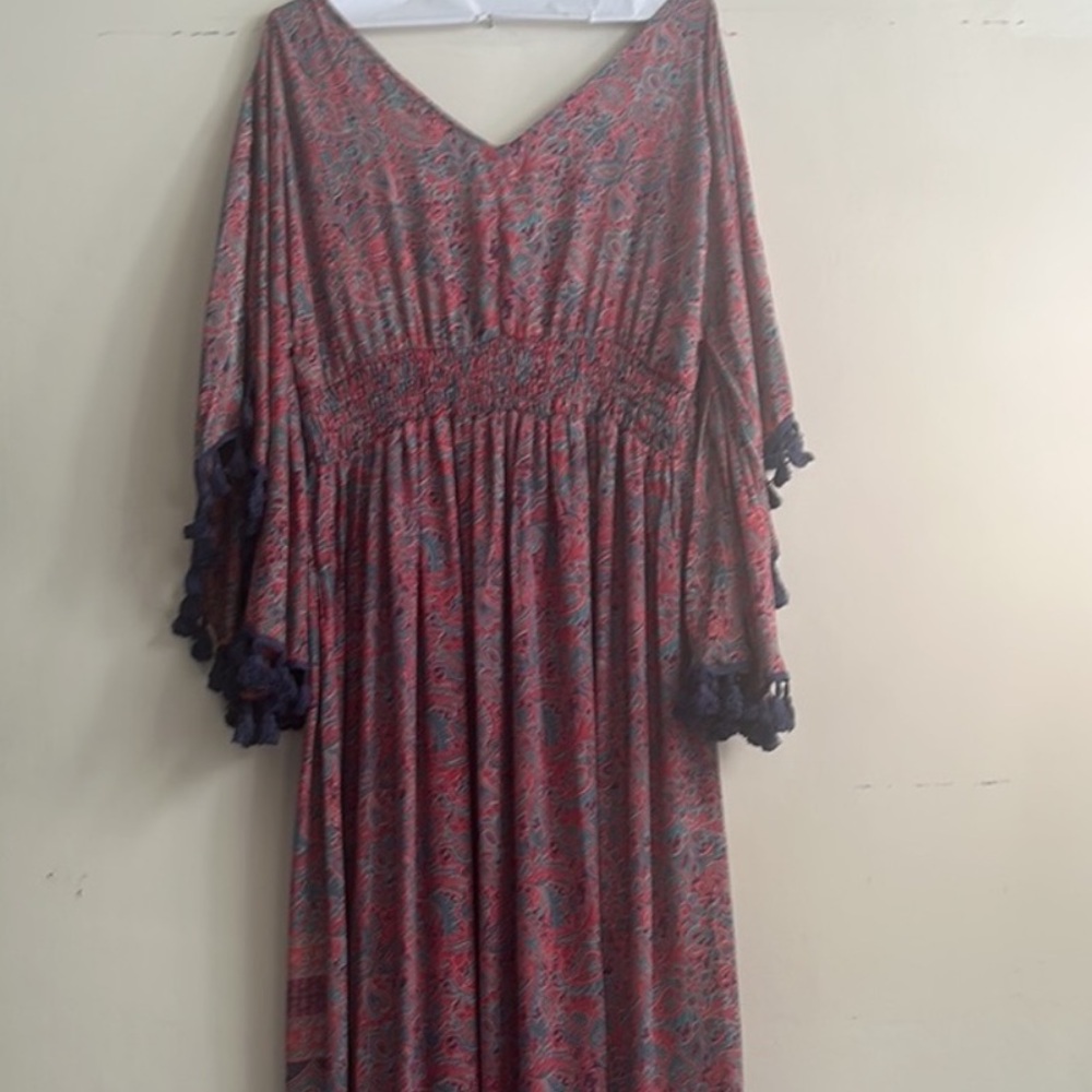 RAGA Electric Love Colorful Patterned Maxi Dress Size M Anthropologie NWTS - Picture 5 of 8